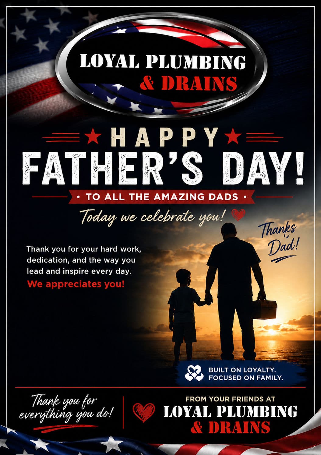 Happy Father's Day from Loyal Plumbing & Drains image